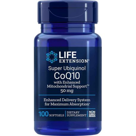 Super Ubiquinol CoQ10 with Enhanced Mitochondrial Support™, 50 mg 100 softgels