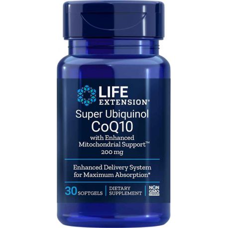 Super Ubiquinol CoQ10 with Enhanced Mitochondrial Support™, 200 mg 30 softgels