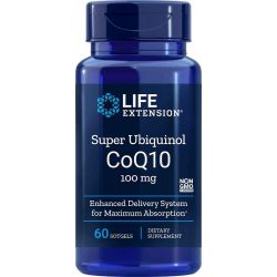 Súper Ubiquinol CoQ10 100 mg, 60 cápsulas