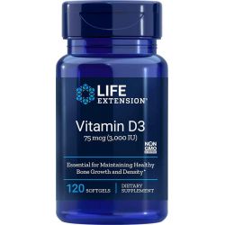 Vitamina D3 3000 UI, 120 cápsulas