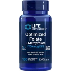 Folate optimisé (L-méthylfolate) 1700 mcg DFE