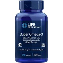 Super Omega-3 EPA/DHA avec Lignanes de Sésame et Extrait d'olive EU